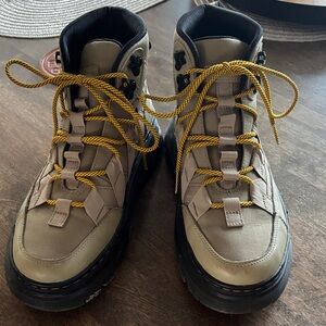 Dr. Martens Tan and Black Combat Boots